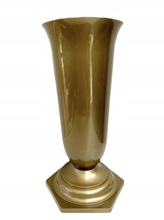 FLAKON CMENTARNY 3 złoty 16cm średnicy