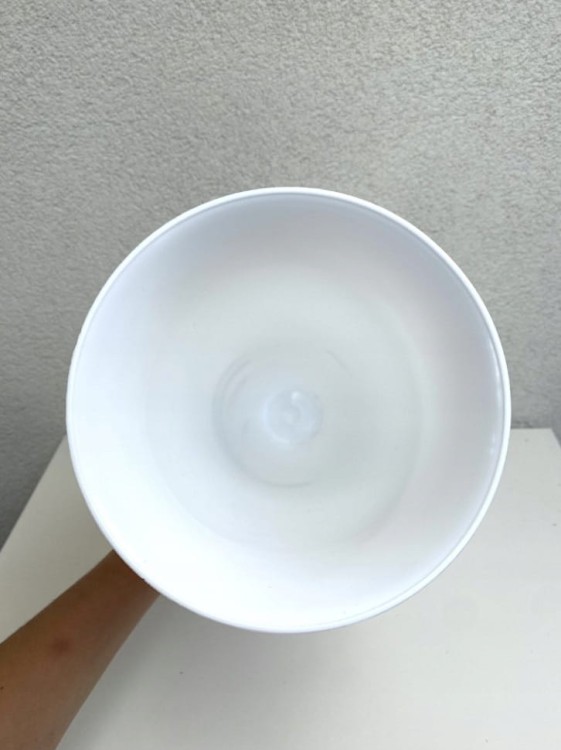 FLAKON CMENTARNY 3 biały 16cm średnicy