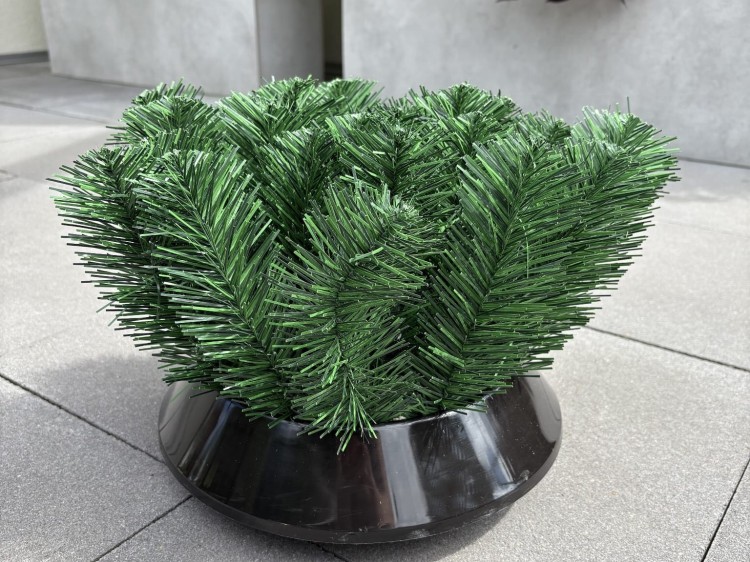 Podkład baza podstawa do kompozycji doniczka z obciążeniem 30cm grafit