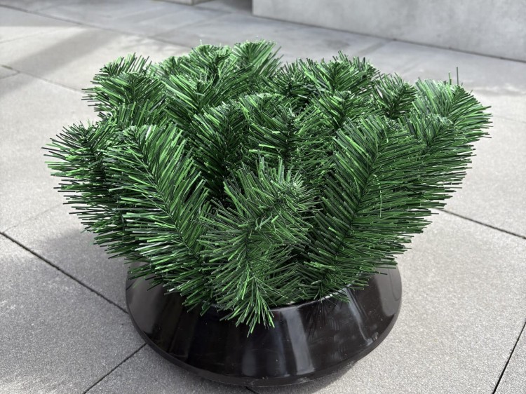 Podkład baza podstawa do kompozycji doniczka z obciążeniem 30cm grafit
