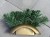 Ikebana podstawa baza podkład do kompozycji z OBCIĄŻENIEM MAŁA fokus 22cm ZŁOTO