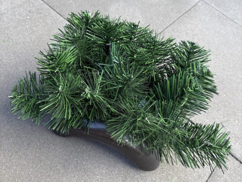 Ikebana podstawa baza podkład do kompozycji z OBCIĄŻENIEM MAŁA fokus 22cm GRAFIT