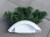 Ikebana podstawa baza podkład do kompozycji z OBCIĄŻENIEM MAŁA fokus 22cm BIAŁA