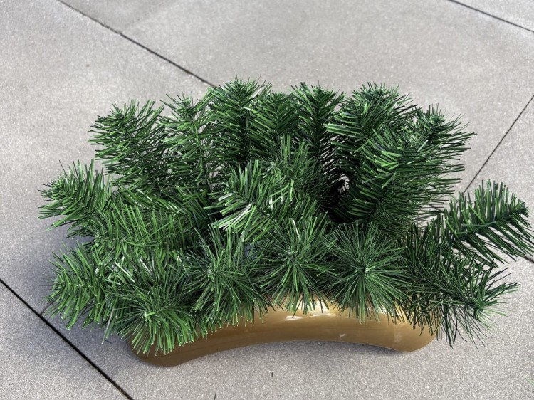 Ikebana podstawa baza podkład do kompozycji z OBCIĄŻENIEM DUŻA fokus 22cm ZŁOTO