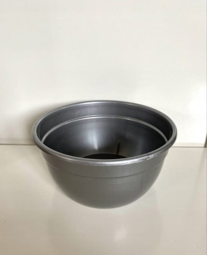 Miska Osłonka Doniczka srebrna 180mm MISKA2