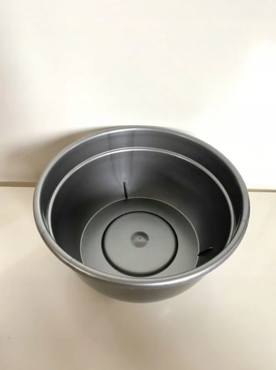 Miska Osłonka Doniczka srebrna 180mm MISKA2