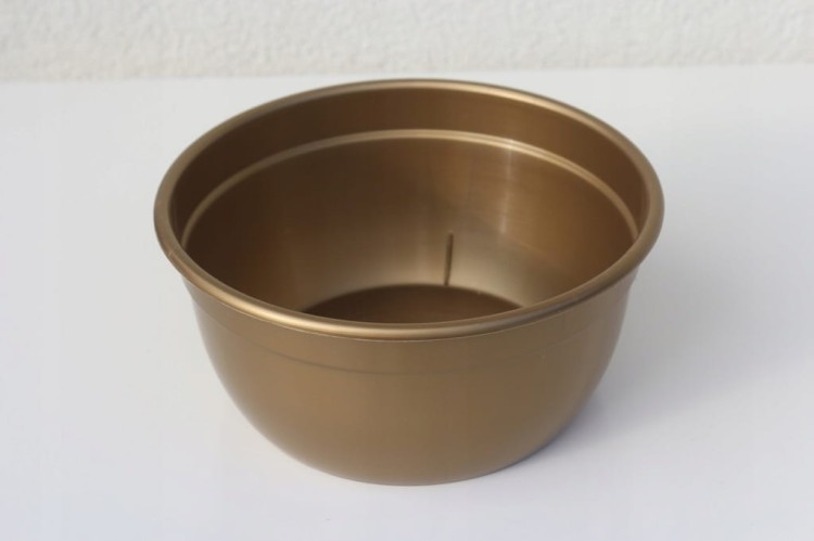 Miska Osłonka Doniczka złota 200mm MISKA3 tomplast
