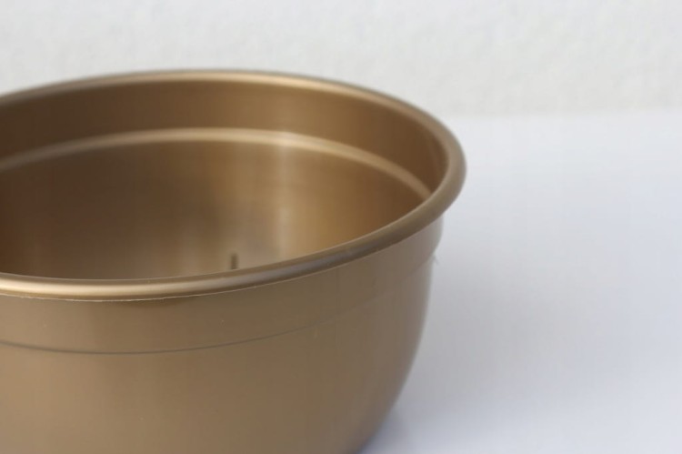 Miska Osłonka Doniczka złota 200mm MISKA3 tomplast
