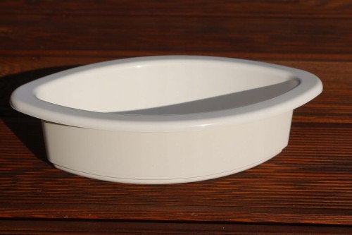 ŁÓDKA1 Miska osłonka doniczka BIAŁA 25cm m.