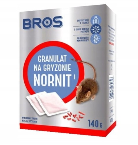 Granulat na gryzonie NORNIT 140g na nornice! BROS