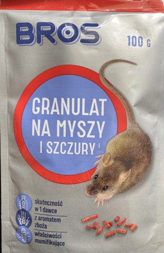 GRANULAT NA MYSZY I SZCZURY 100G BROS