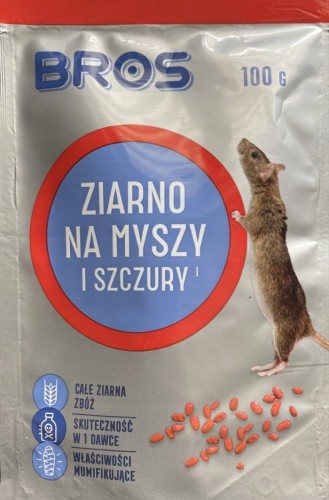 ZIARNO NA MYSZY I SZCZURY 100G BROS