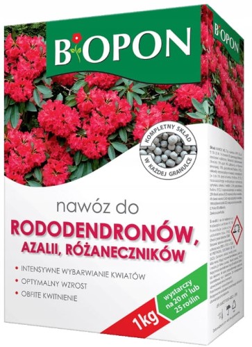 NAWÓZ DO Rododendronów, azalii, różaneczników 1kg bopon