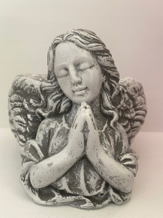 ANIOŁ OSŁONKA aniołek figurka rzeźba 15cm!