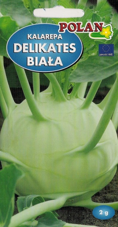 Kalarepa Delikates biała 2g nasiona warzyw polan