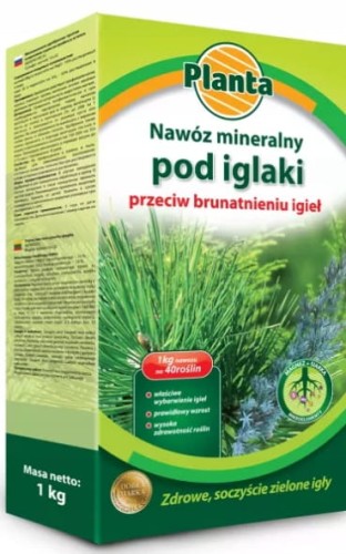 NAWÓZ MINERALNY POD IGLAKI przeciw brunatnieniu 1KG PLANTA