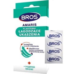 Plasterki łagodzące ukąszenia KOMARÓW OWADÓW 20szt. bros amaris
