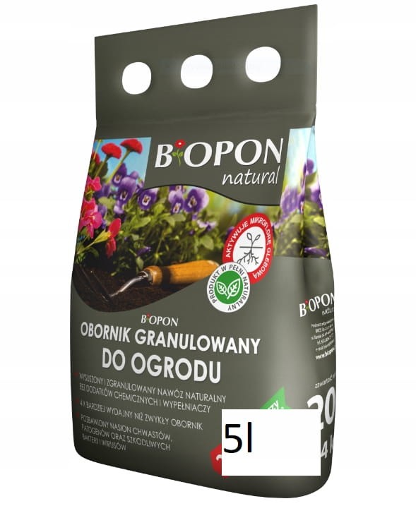 OBORNIK DO OGRODU GRANULOWANY 5l biopon naturalny