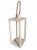 Lampion latarnia biały DREWNIANY 39 cm D