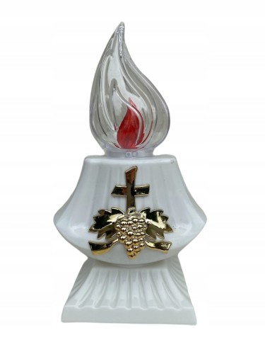 Znicz Świeca duża ledowa ROMA kolor biały