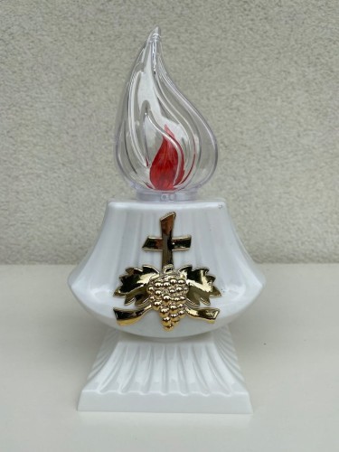 Znicz Świeca duża ledowa ROMA kolor biały