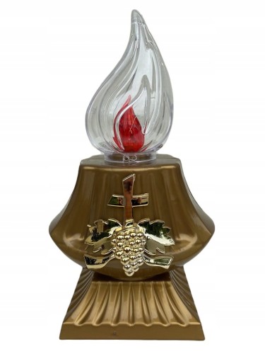 Znicz Świeca duża ledowa ROMA kolor złoty