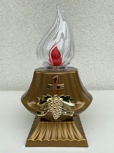 Znicz Świeca duża ledowa ROMA kolor złoty