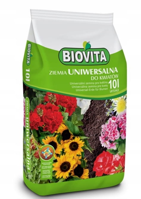 ZIEMIA UNIWERSALNA 10L! Do kwiatów pH5,5-6,5