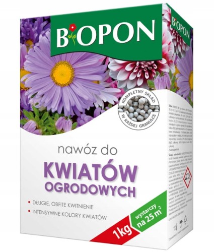 NAWÓZ DO KWIATÓW OGRODOWYCH 1kg Biopon na 25m2