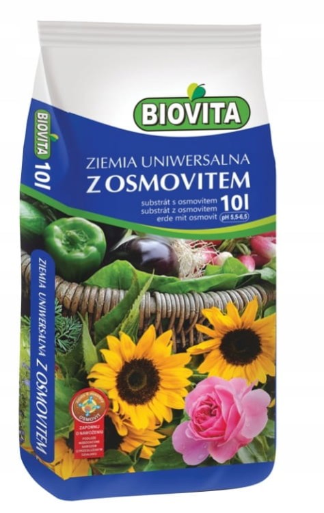 ZIEMIA z nawozem z OSMOVITEM 10L! Do kwiatów