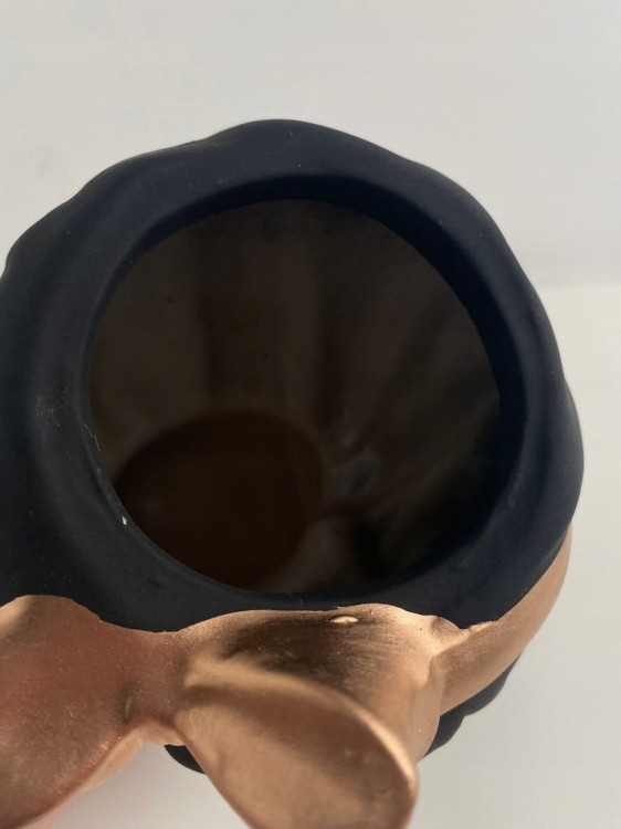 WAZON GŁOWA osłonka doniczka ceramiczna 7607