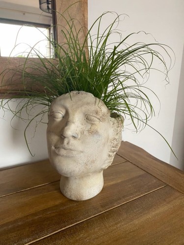 Osłonka GŁOWA doniczka 24cm cementowa 119683