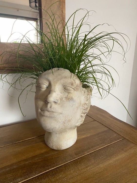 Osłonka GŁOWA doniczka 24cm cementowa 119683