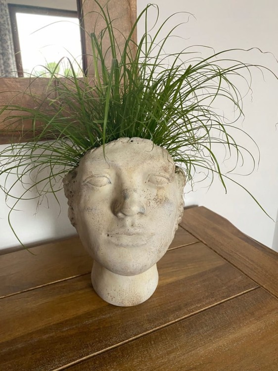 Osłonka GŁOWA doniczka 24cm cementowa 119683