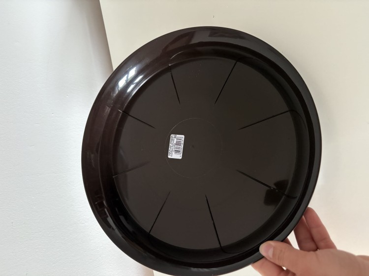 Podstawka pod doniczki plastikowa grafit 26cm DNP