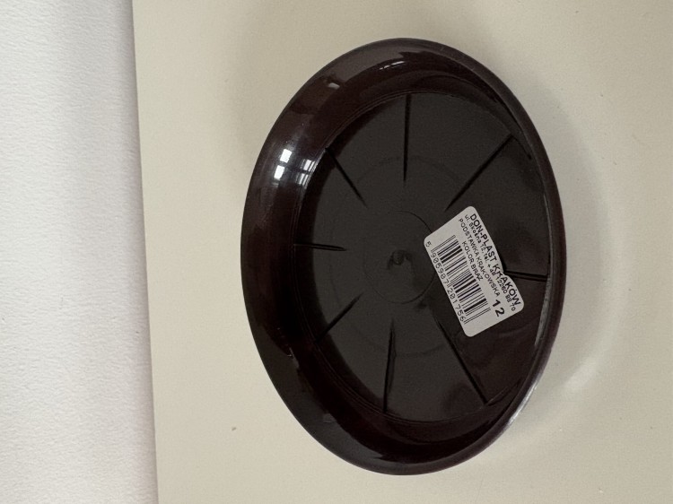 Podstawka pod doniczki plastikowa grafit 15cm DNP