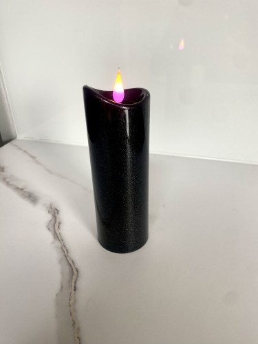 Świeca Led grafitowa duża znicz elektryczny Cortina Granite