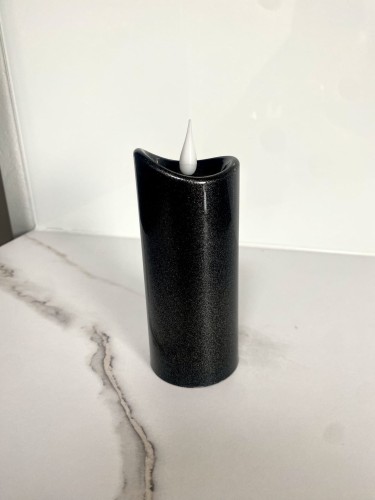 Świeca Led grafitowa mała znicz elektryczny Cortina Granite