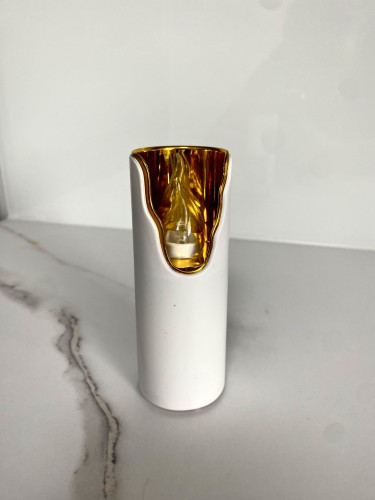 Znicz led wąski złoto biały znicz elektryczny subito