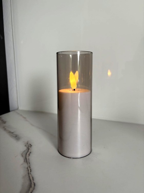 Świeca led w tubie znicz elektryczny 15cm duży