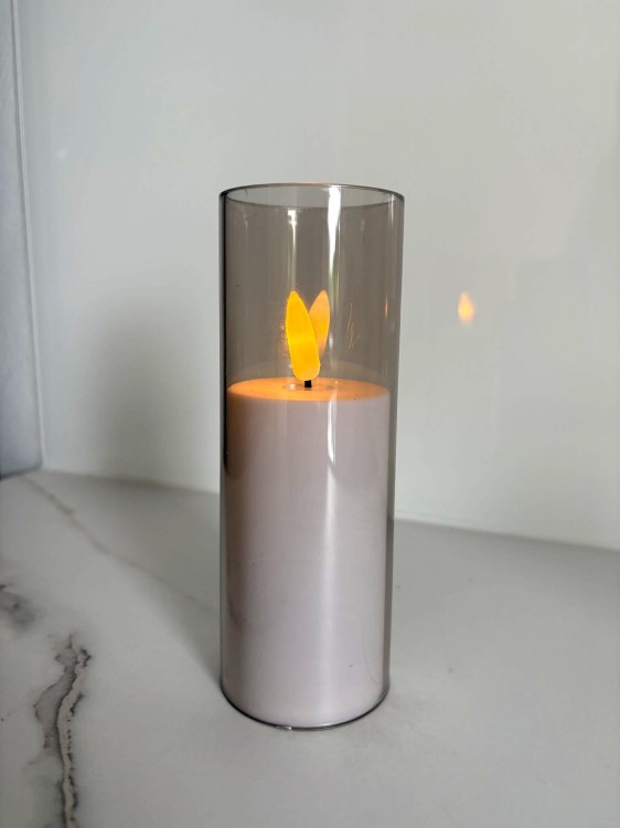 Świeca led w tubie znicz elektryczny 15cm duży