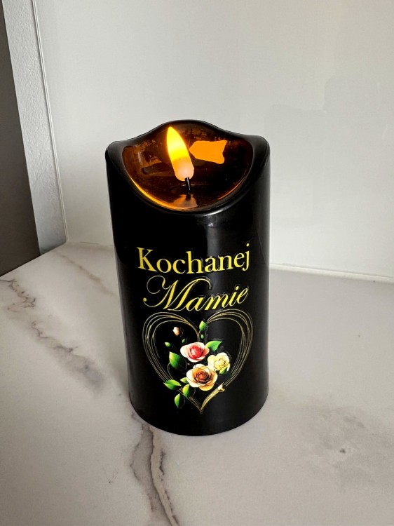 Świeca led kochanej mamie Znicz elektryczny