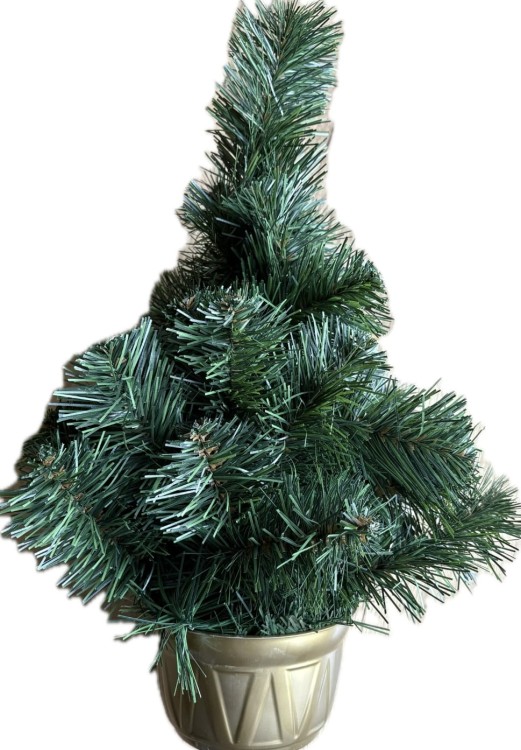 CHOINKA sztuczna 45cm gęsta w doniczce misce ozdoba na Boże narodzenie
