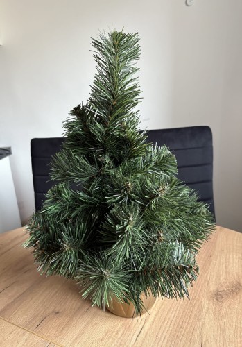 CHOINKA sztuczna 45cm gęsta w doniczce misce ozdoba na Boże narodzenie