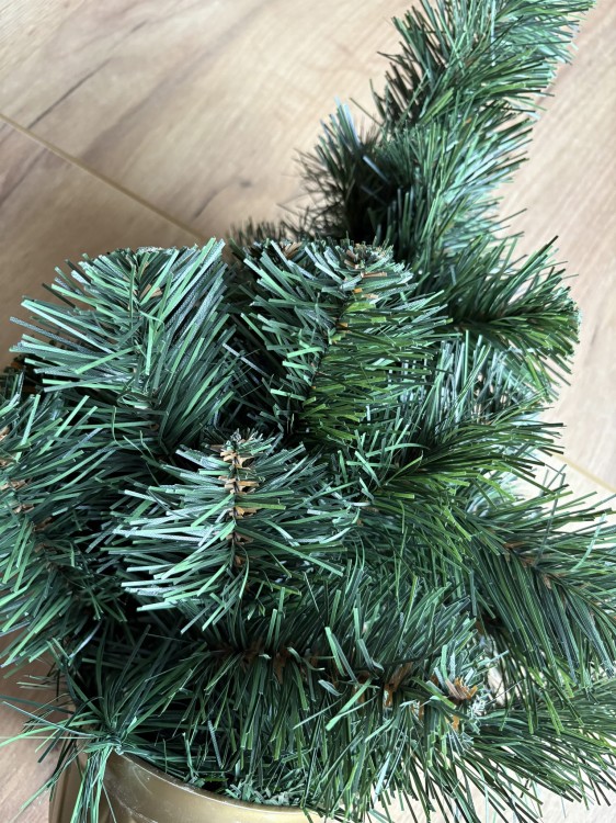 CHOINKA sztuczna 45cm gęsta w doniczce misce ozdoba na Boże narodzenie