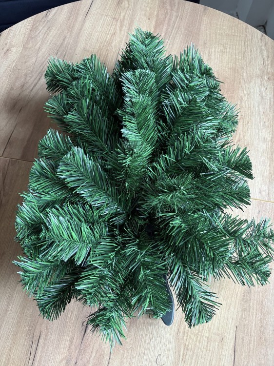 Podkład podstawa baza do kompozycji na florecie falbanka choinka sztuczna 49cm