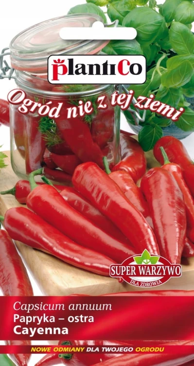 Papryka OSTRA CAYENNA 0,4g nasiona warzyw plantico