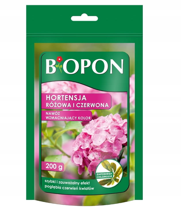 Biopon NAWÓZ KOLOR do HORTENSJI ROŻ/CZERW. 200g
