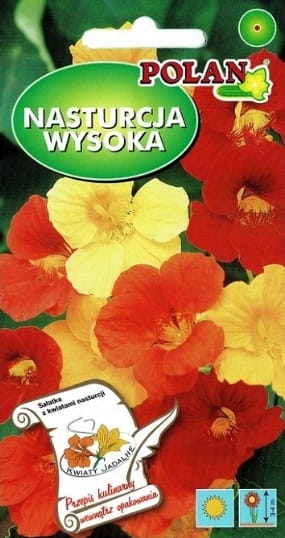 Nasturcja wysoka MIESZANA 5g. NASIONA kwiat