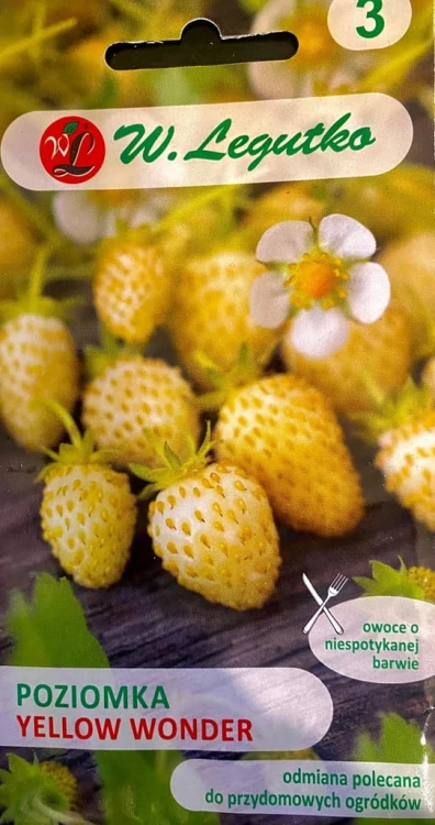 POZIOMKA yellow wonder 0,1g nasiona W.Legutko